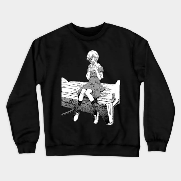 Rei Sitting Crewneck Sweatshirt by KokoroPopShop